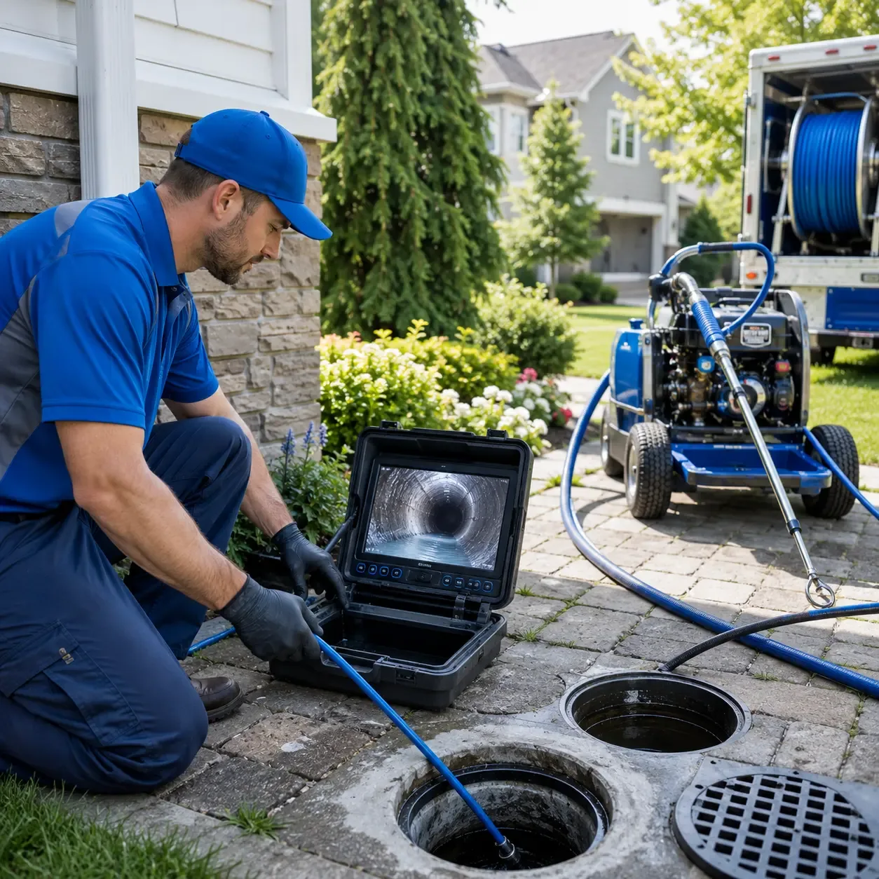 Outdoor drain cleaning professionals serving Newington, GA
